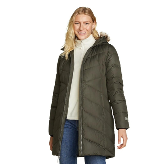 (Classic Parka) Áo phao (-28•C) nữ lông vũ đi tuyết Eddie Bauer Xuất Canada Áo khoác âm độ cao đi tu