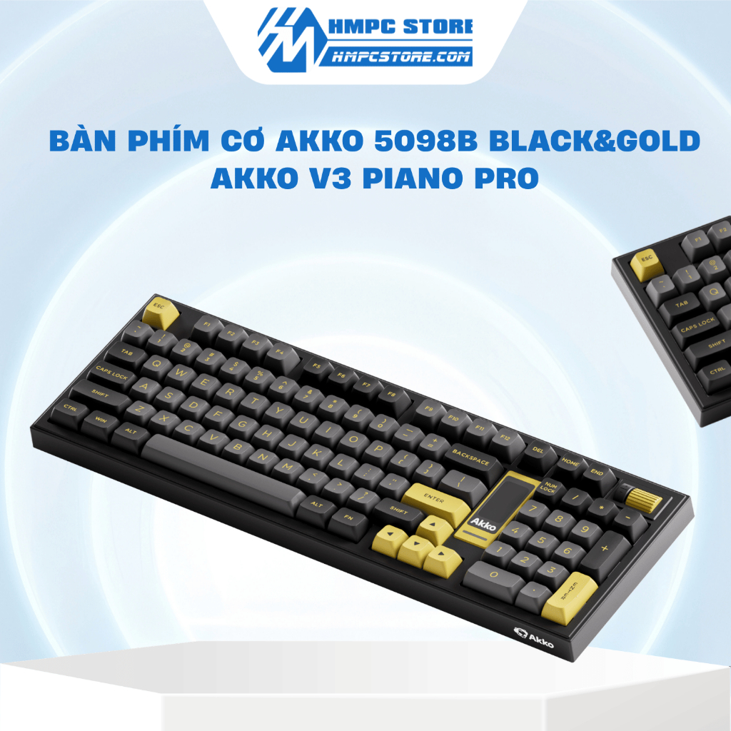 Bàn phím cơ AKKO 5098B Black&Gold Akko V3 Piano Pro |