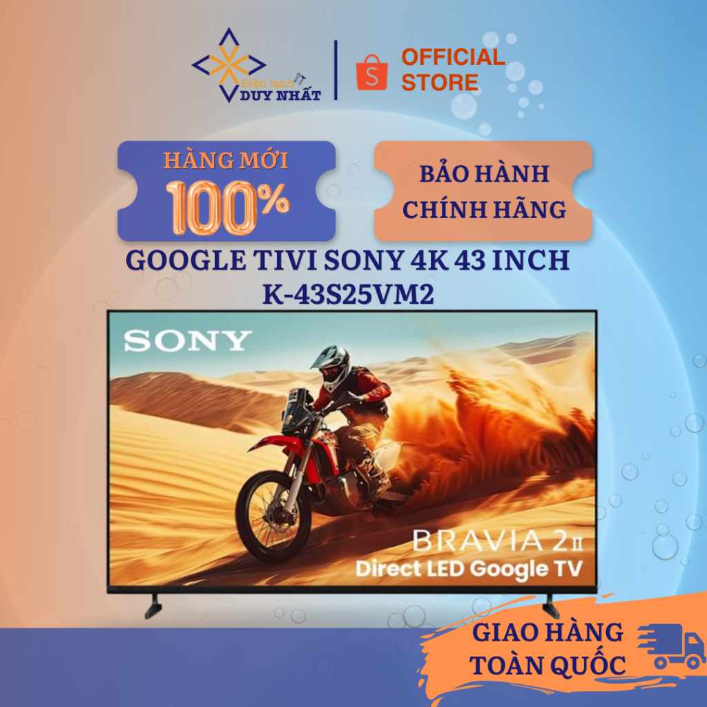 Google Tivi Sony 4K 43 inch K-43S25VM2