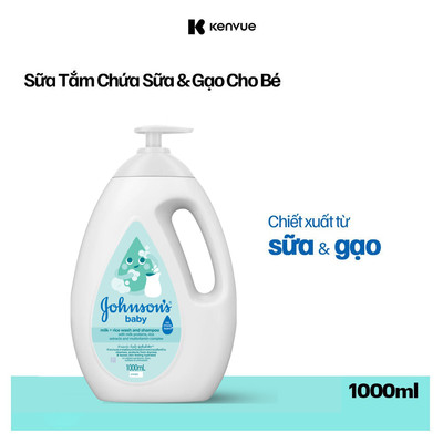 [Hannah] Sữa tắm Johnson's Baby chứa sữa và gạo/ sữa và yến mạch 1000ml