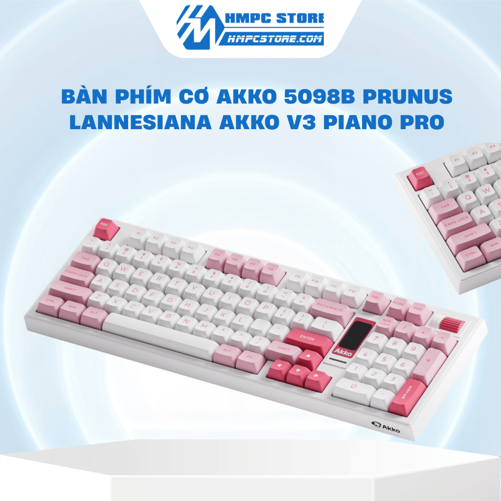 Bàn phím cơ AKKO 5098B Prunus Lannesiana Akko V3 Piano Pro | LED RGB | Bảo hành 12 tháng