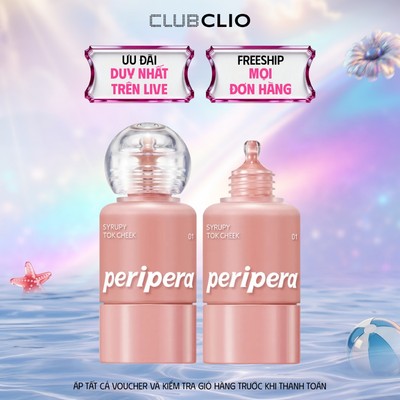 [LIVE] Má Hồng Kem Peripera Syrupy Tok Cheek 9g