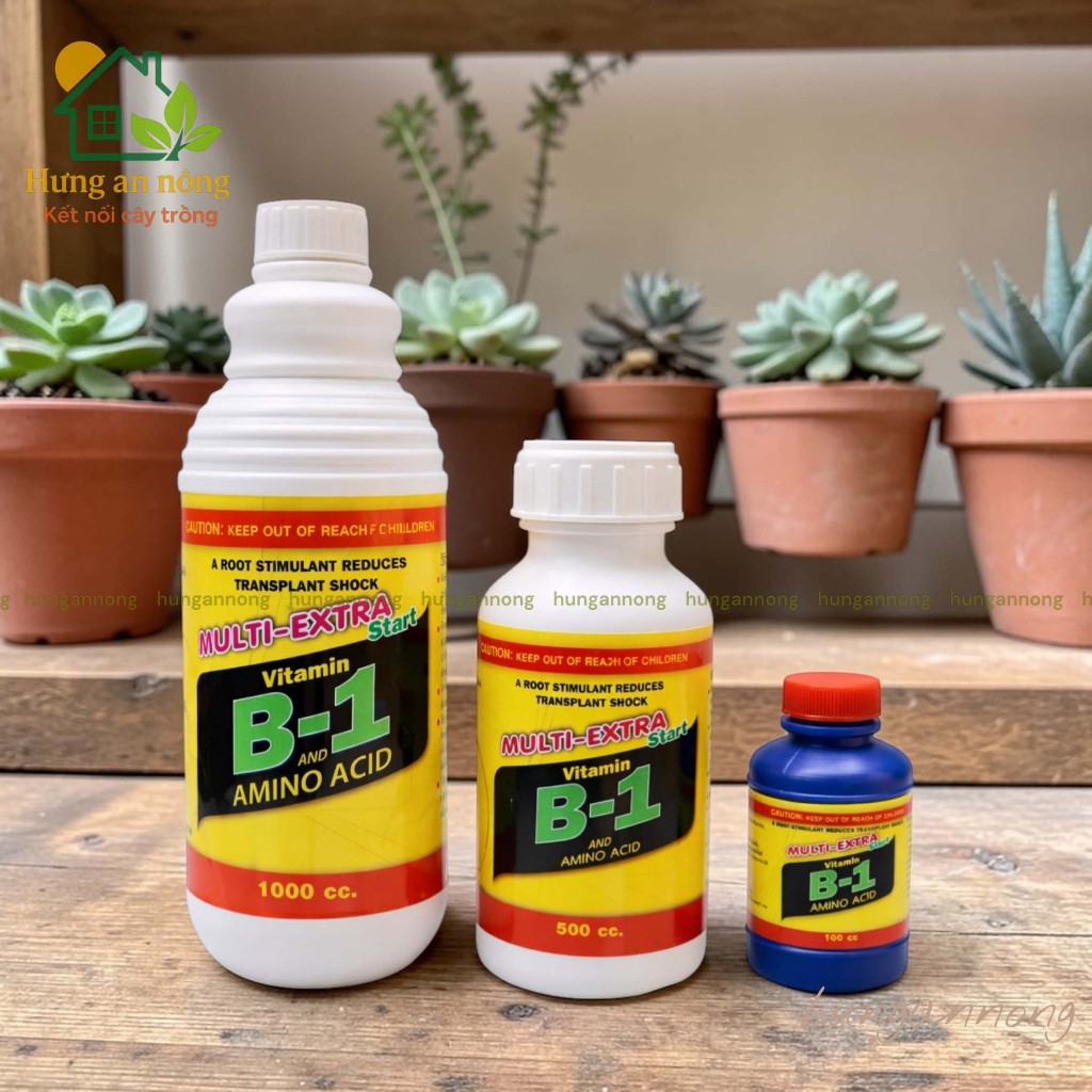 vitamin b1 multi extra thái lan dưỡng rễ khỏe kích thích ra rễ nhanh cho cây trồng 500ml/1 lít