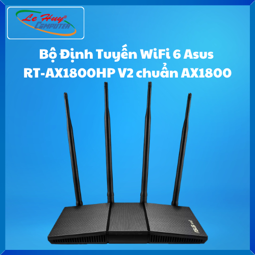 [Mã 99ELHA giảm 7% đơn 300K] Bộ phát wifi 6 Asus RT-AX1800HP MU-MIMO AX1800Mbps (Xuyên tường)