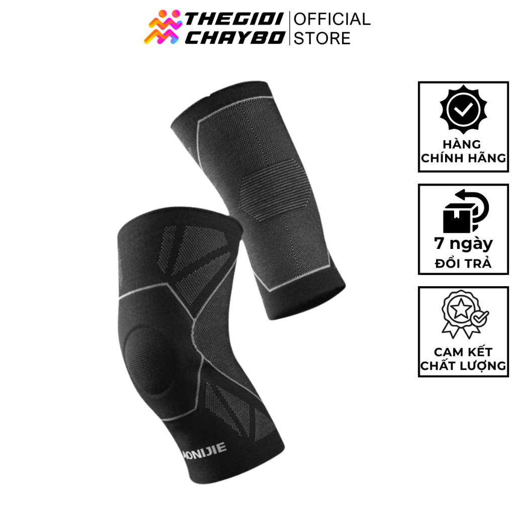 Băng Gối Bảo Vệ Khớp Aonijie E4108 Cao Cấp Bó Gối Cố Định Đầu Gối Đàn Hồi Silicon