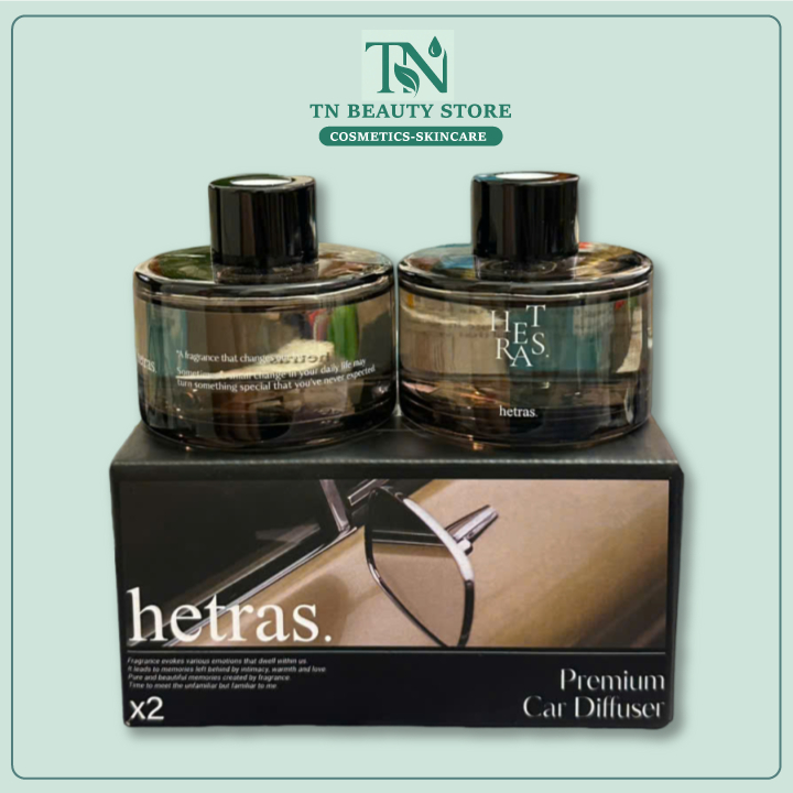 Set 2 Chai Tinh Dầu Nước Hoa Hetras Premium Car Diffuser Hotel Wood