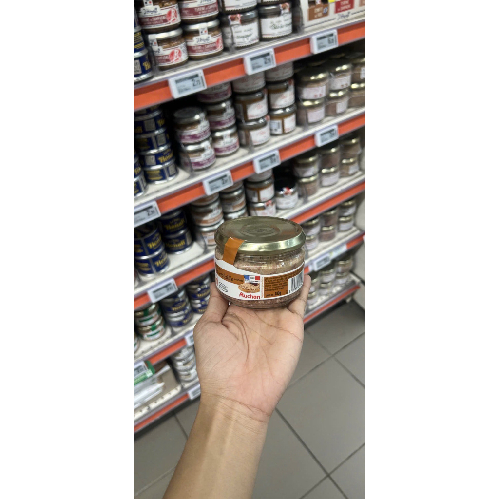 Pate Pháp Auchan 180g – Pate Béo Mịn Chuẩn Vị Châu Âu