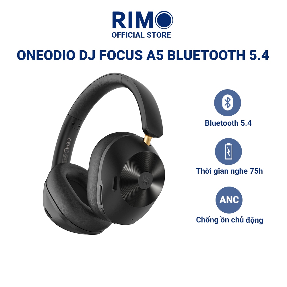 Tai nghe Bluetooth Headphone OneOdio Focus A5 Bluetooth 5.4 dùng được cho DJ, nghe nhạc, chơi game