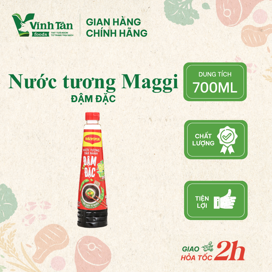 Nước tương Maggi đậm đặc 700ml|Nước tương nêm nếm, nước tương Maggi ngon [Giao hỏa tốc TPHCM]