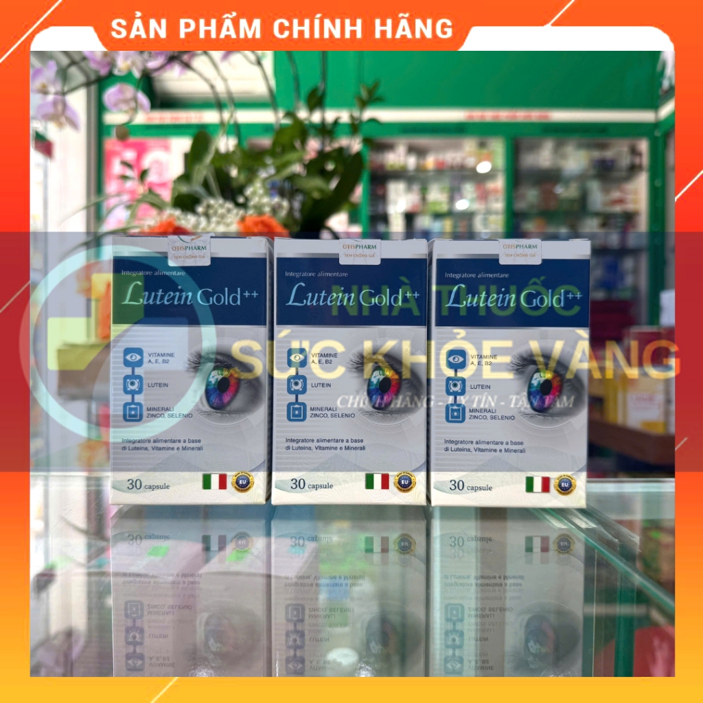✅ Lutein Gold++ - Viên Uống Bổ Mắt, Hỗ Trợ Phòng Chống Thoái Hóa Điểm Vàng, Tốt Thị Lực Cho Người Lớ