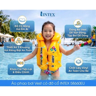 Áo phao bơi intex cho bé từ 3- 5 tuổi 58660