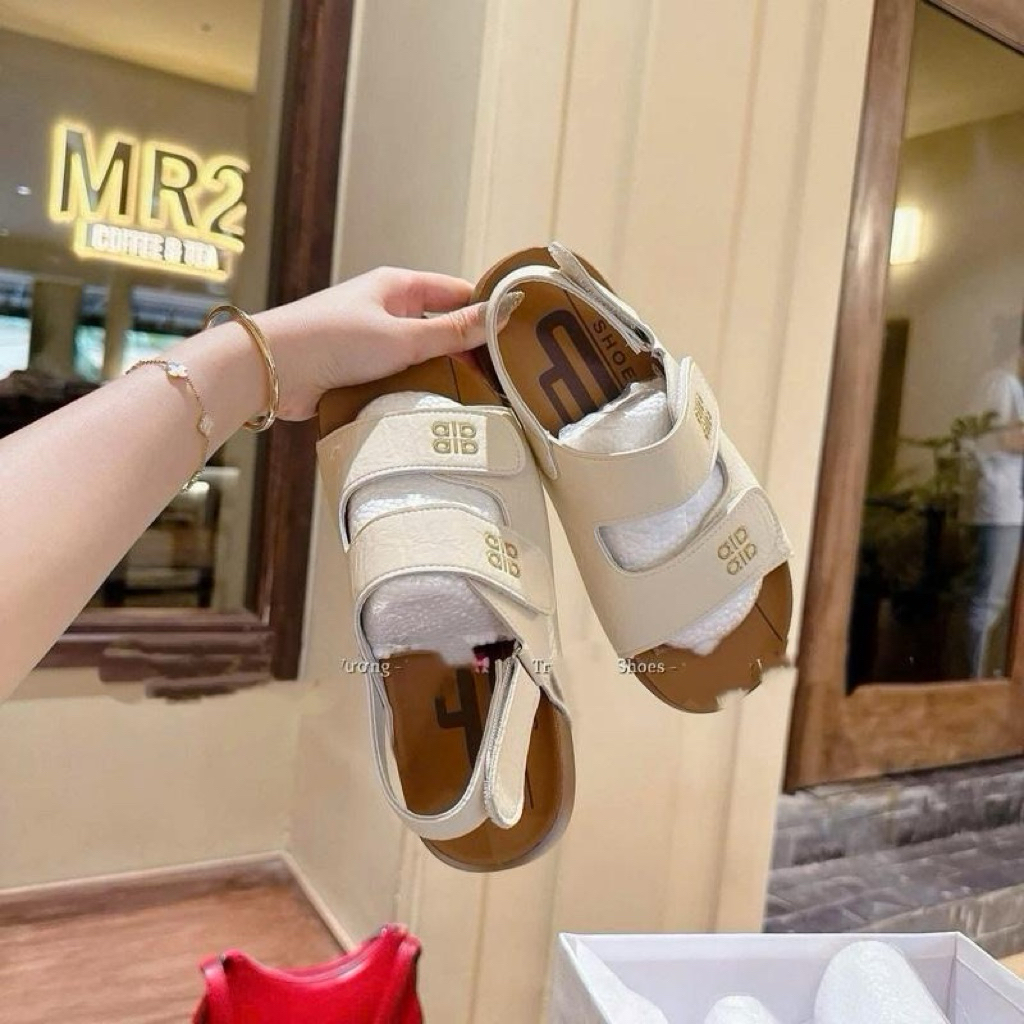 { KANG SHOP } Dép sadal bản chữ 2 quai hậu full box QC 2802