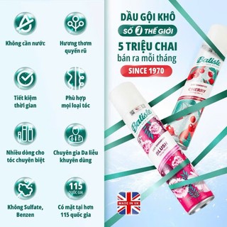 Dầu gội khô Batiste Dry Shampoo