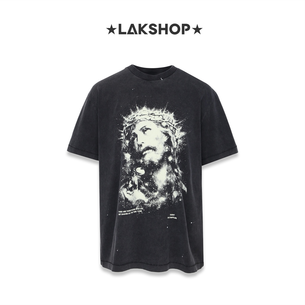 Áo Saint Jesus Luminous Print T-Shirt (Logo in dạ quang)
