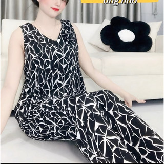 Bộ đồ nữ lụa mango loại 1 quần dài ống nhỏ, mềm mát thoáng khí