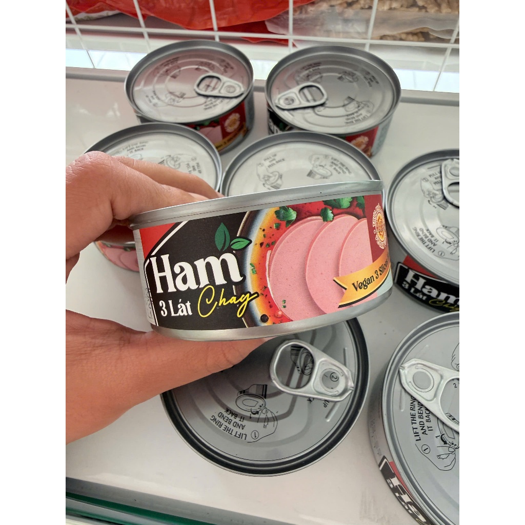 HAM CHAY 3 LÁT ĐÓNG HỘP - CHAY MẶN ĐỀU DÙNG ĐƯỢC
