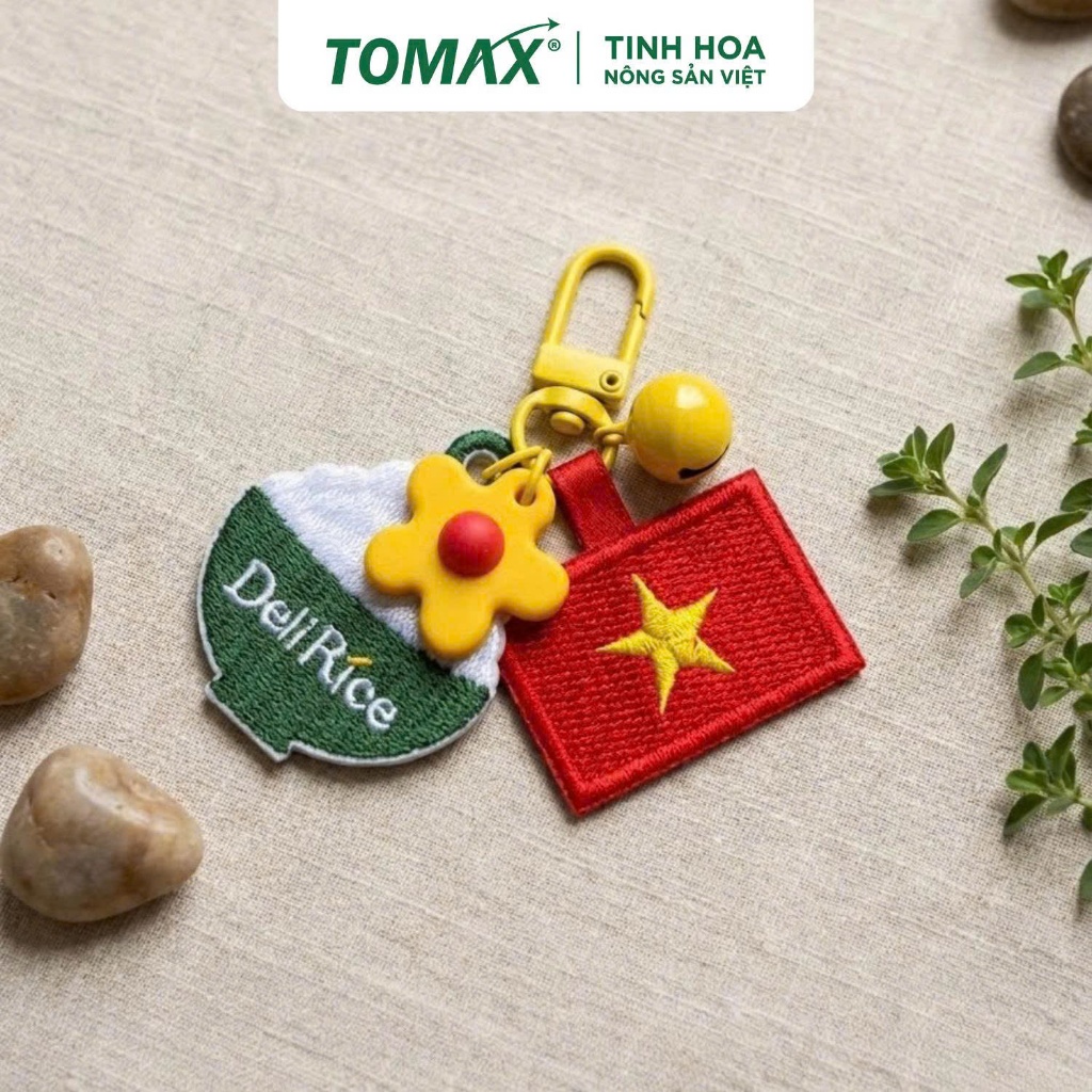 [QUÀ TẶNG] Móc Khóa Yêu Nước, Mê Cơm - Deli Rice