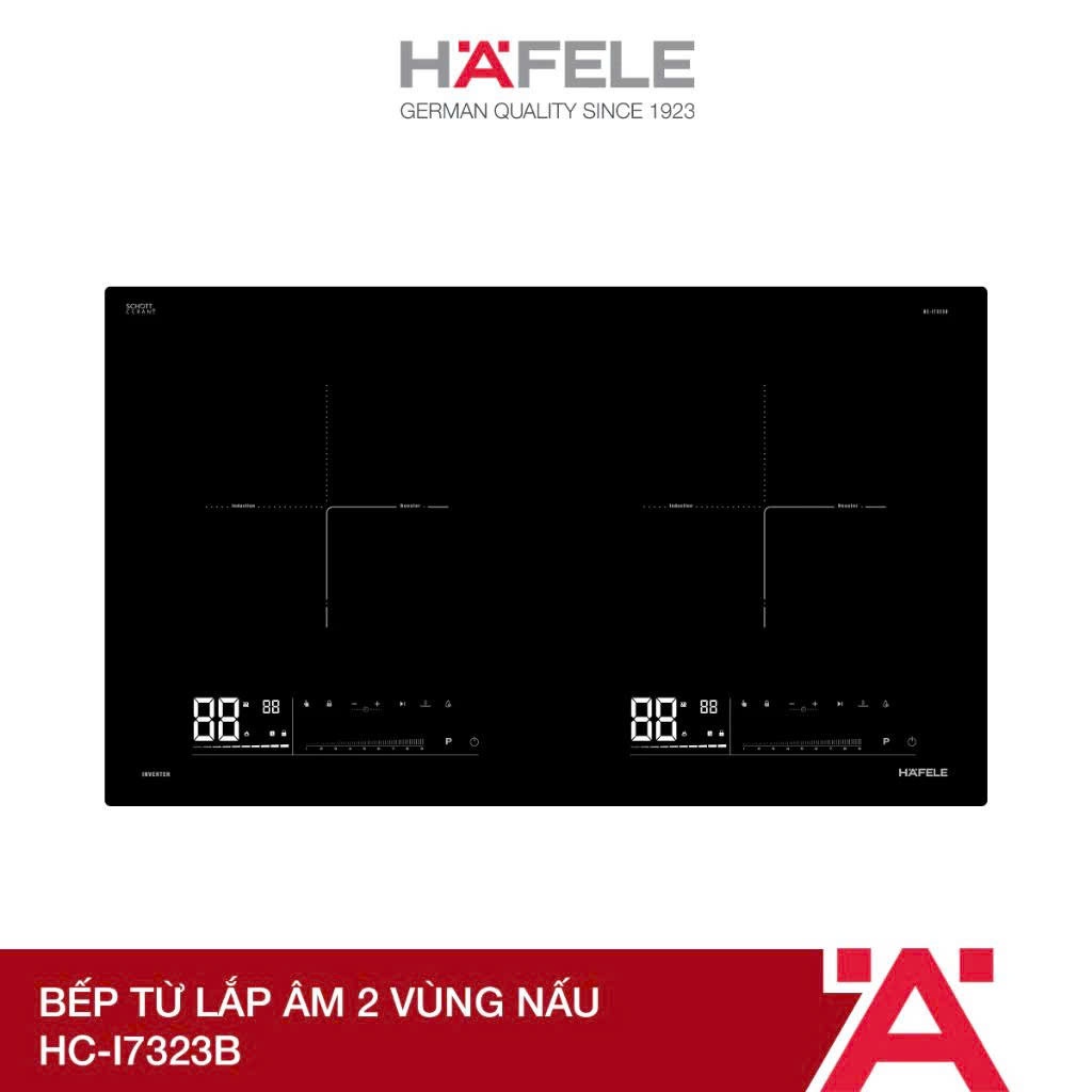BẾP TỪ ÂM 2 VÙNG NẤU HAFELE HC-I7323B (536.61.886) – CHUẨN ĐỨC, NẤU NHANH, TIẾT KIỆM ĐIỆN