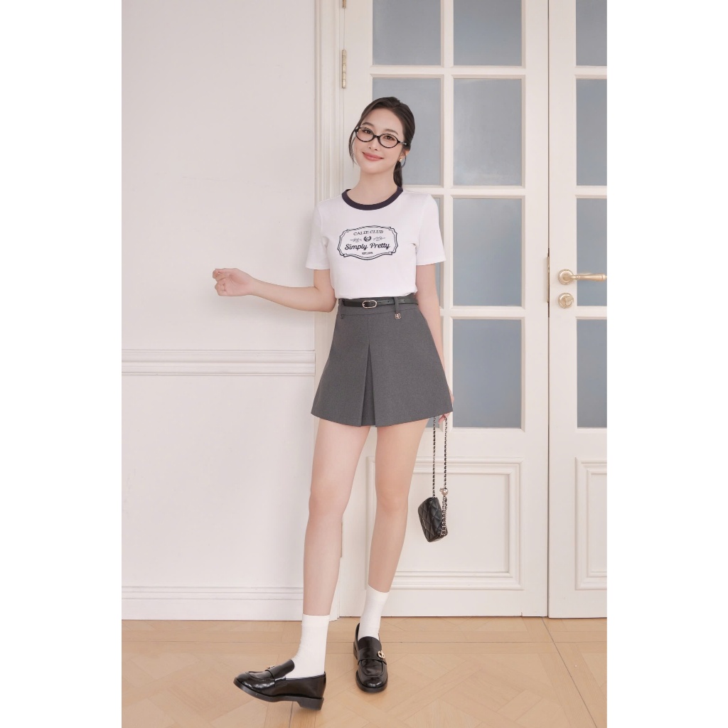 (𝐓𝐡𝐞 𝐔𝐩𝐰𝐢𝐧𝐝 𝐊𝐢𝐭𝐞)Quần short giả váy tuytsi ly giữa chất liệu cao cấp, form tôn dáng, thanh lịch thời trang Calie QS056 | BigBuy360 - bigbuy360.vn