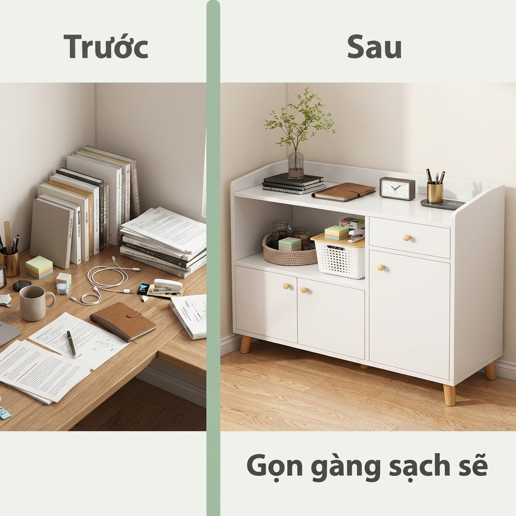 MK  Tủ đựng hồ sơ và đồ linh tinh, kệ lưu trữ đa năng cho văn phòng và gia đình | BigBuy360 - bigbuy360.vn