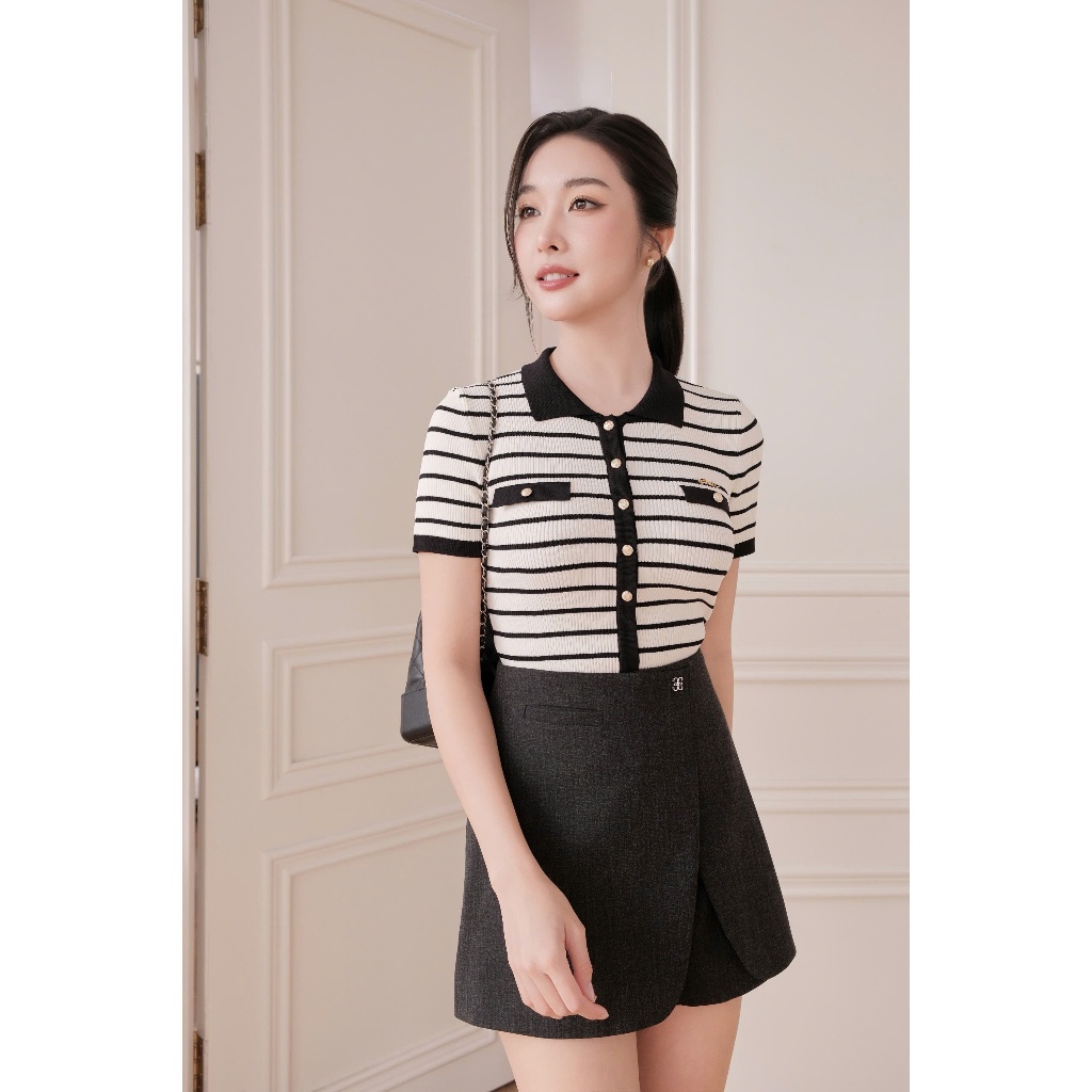 (𝐓𝐡𝐞 𝐔𝐩𝐰𝐢𝐧𝐝 𝐊𝐢𝐭𝐞) Quần short dạ mã lai vạt chồng, form basic dễ mix đồ, trẻ trung năng động thời trang nữ Calie QS057 | BigBuy360 - bigbuy360.vn