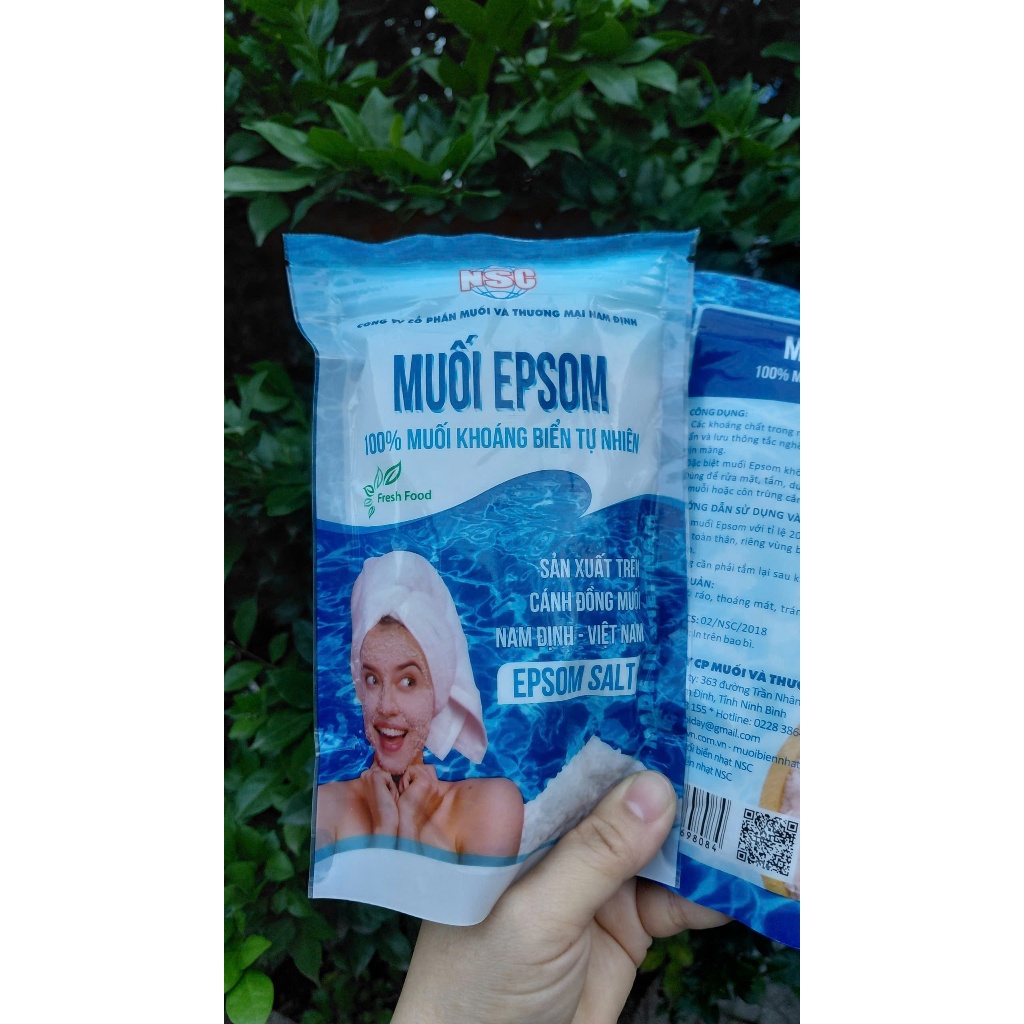 MUỐI EPSOM TẮM NGÂM CHÂN - EPSOM SALT FOR BATH, FOOT SOAK 200G