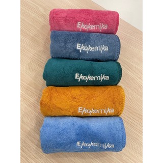 Khăn rửa xe microfiber made in Viet Nam thêu chữ Ekokemika