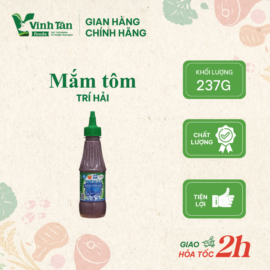 Mắm tôm Trí Hải 237g|Mắm tôm ngon, mắm tôm pha nước chấm  [Giao hỏa tốc TPHCM]