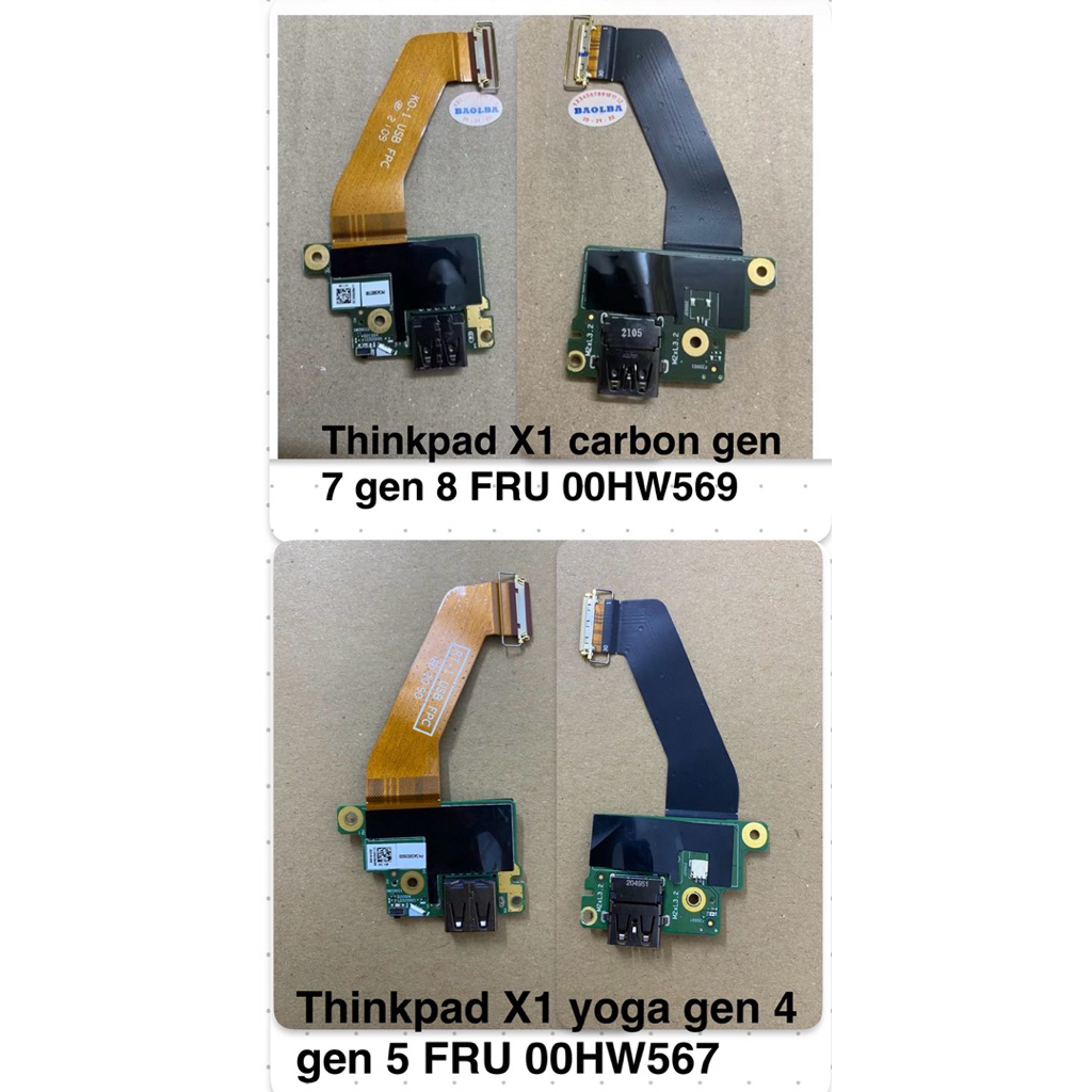 Board công tắc mở wifi và cổng usb laptop Thinkpad X1 carbon gen 7 gen 8 FRU 00HW569 ThinkPad X1 Yog