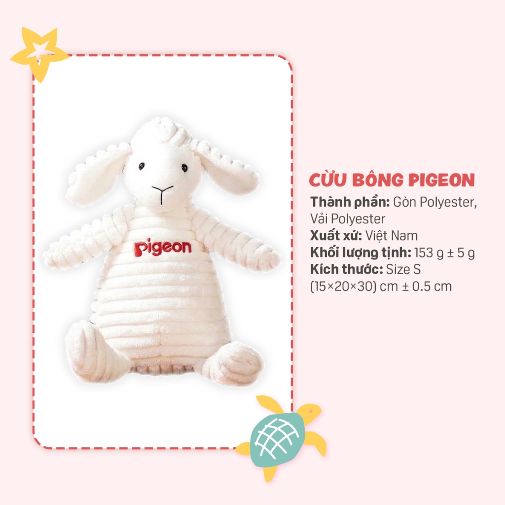 Cừu Bông Cho Bé, Gấu Bông Cừu Trắng Ngộ Nghĩnh Size 30cm