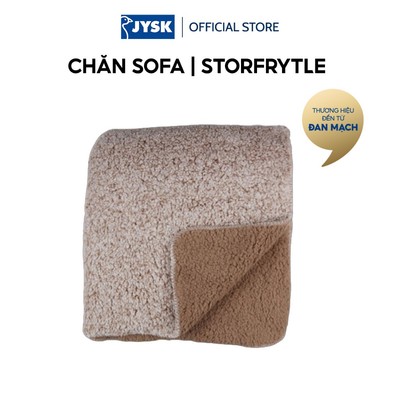 Chăn sofa | JYSK STORFRYTLE | polyester | vàng cát đậm | R200xD220cm