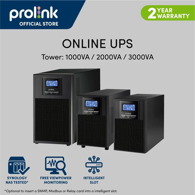 Bộ Lưu Điện UPS PROLiNK Online PRO901/902/903-ES, Công Suất 1-3kVA, Sóng Sine Chuẩn, Hàng Chính Hãng