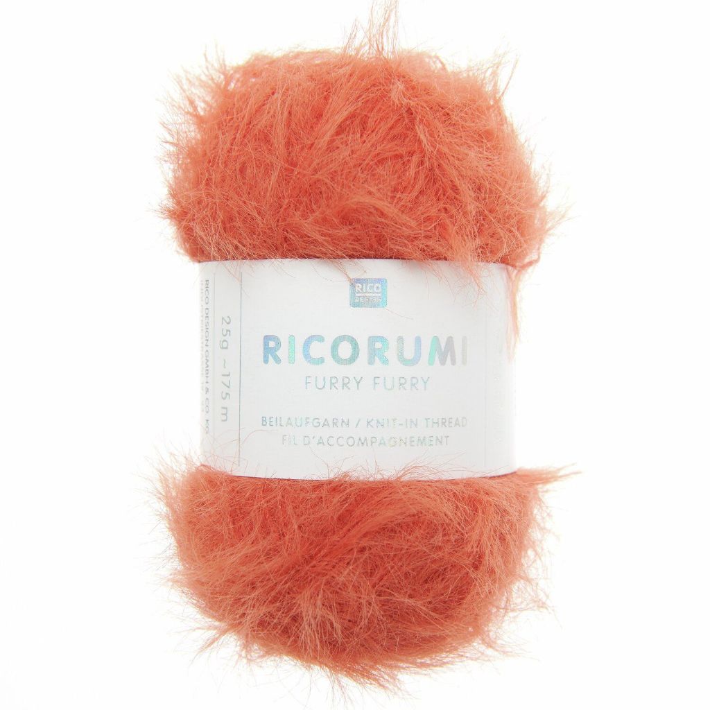 Len Furry Furry - Rico Design, 25g - 175m, đan móc áo, váy