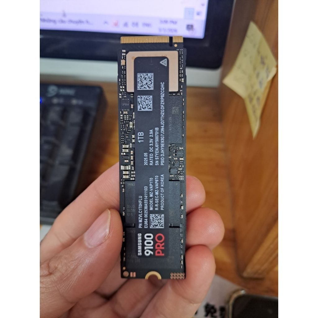 Ổ cứng SSD Samsung 9100 Pro 1TB - M2 NVMe 2280 - PCIe Gen5x4 - LikeNew