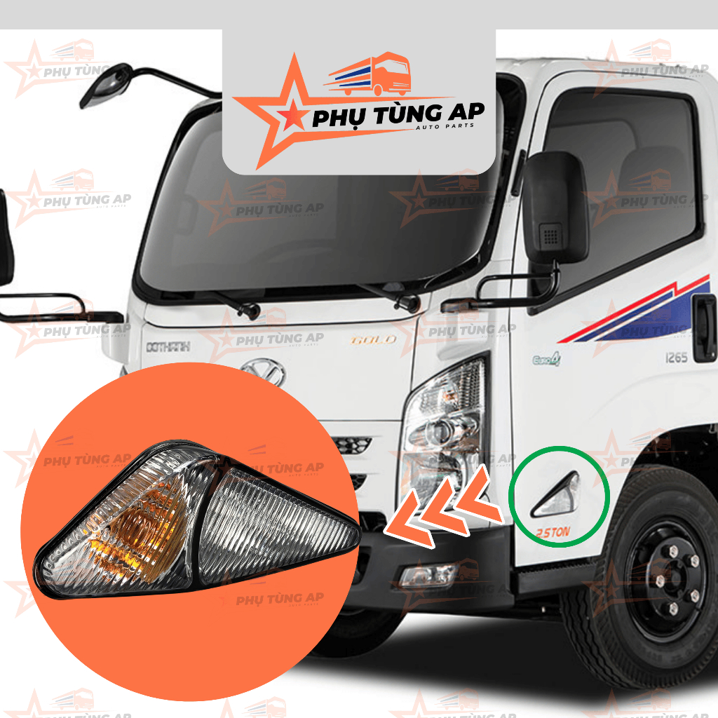 Đèn Xi Nhan dùng cho dòng xe tải ISUZU IZ650 / ISUZU ĐÔ THÀNH. Nhãn hiệu DOZO