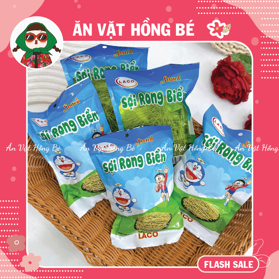 [BỊCH 30 GÓI] Snack Sợi Rong Biển Tăm Cay Doremon, đồ ăn vặt tuổi thơ, Que Tăm Cay Tuổi Thơ