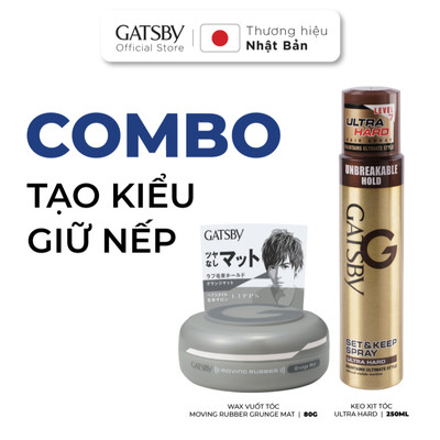 Combo Keo Xịt Tóc Ultra Hard 250ml & Wax Vuốt Tóc