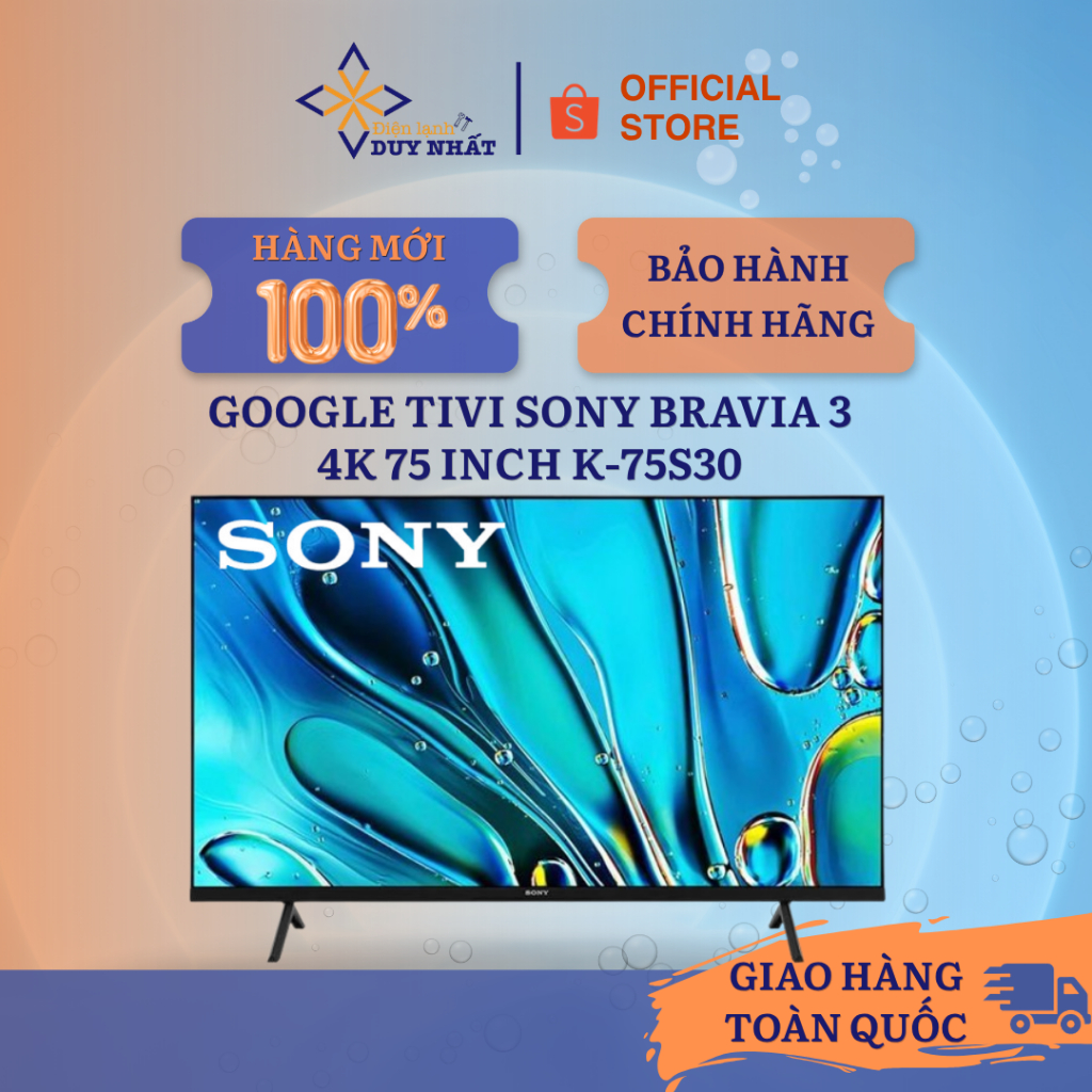 Google Tivi Sony BRAVIA 3 4K 75 inch K-75S30