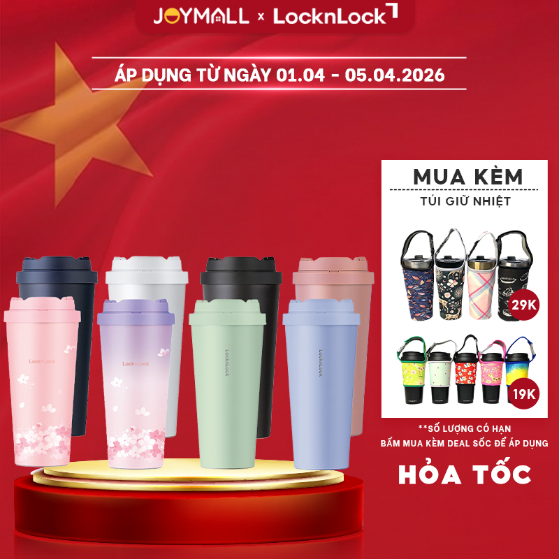 Ly giữ nhiệt LocknLock LHC3249 550ml, LHC3271 400ml, Hàng chính hãng, thép không gỉ 316L - JoyMall
