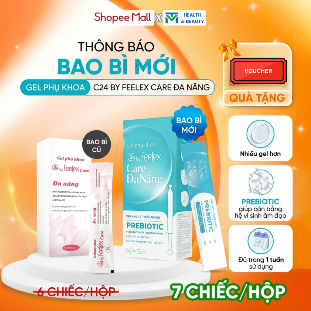 Đũa thần inner - Gel phụ khoa C24 by Feelex Care đa năng, cân bằng pH, dịu nhẹ, an toàn, tiện lợi