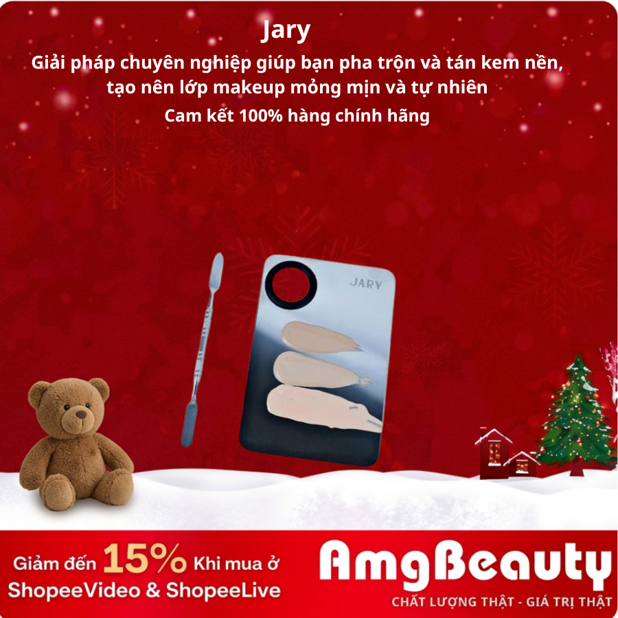 Bộ dụng cụ khay thìa trộn Jary Makeup Artist 2in1 Mixing Tray Set