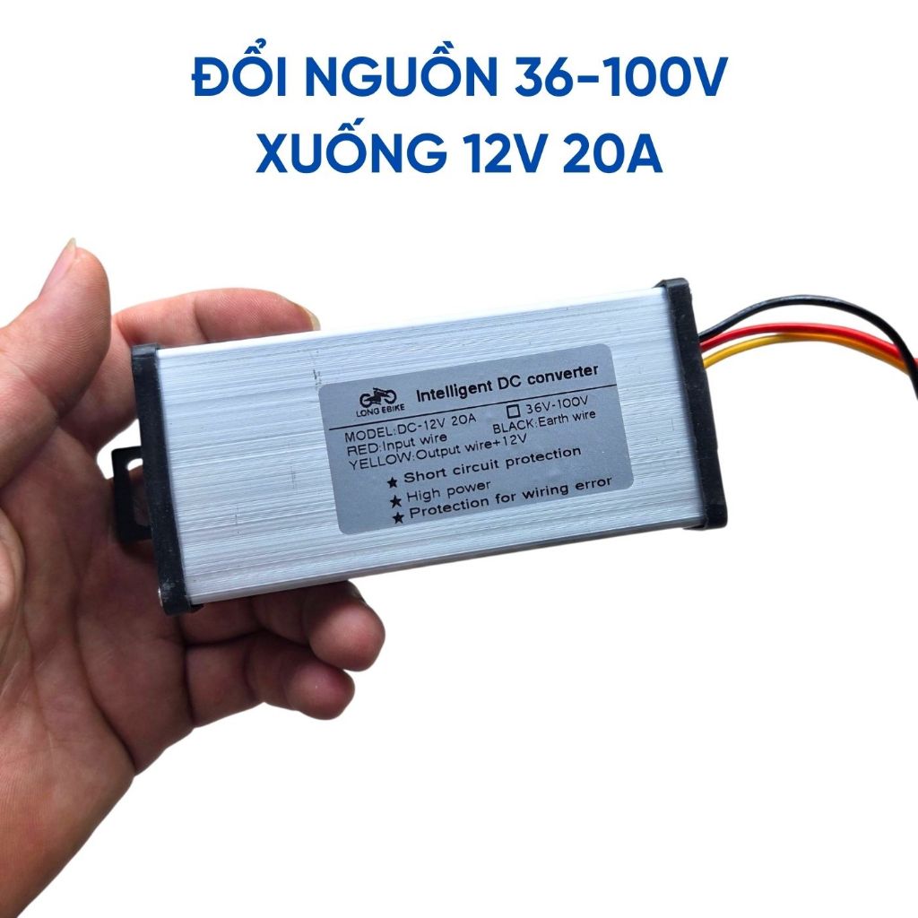 Đổi nguồn 20A 36 - 100V xuống 12v DC