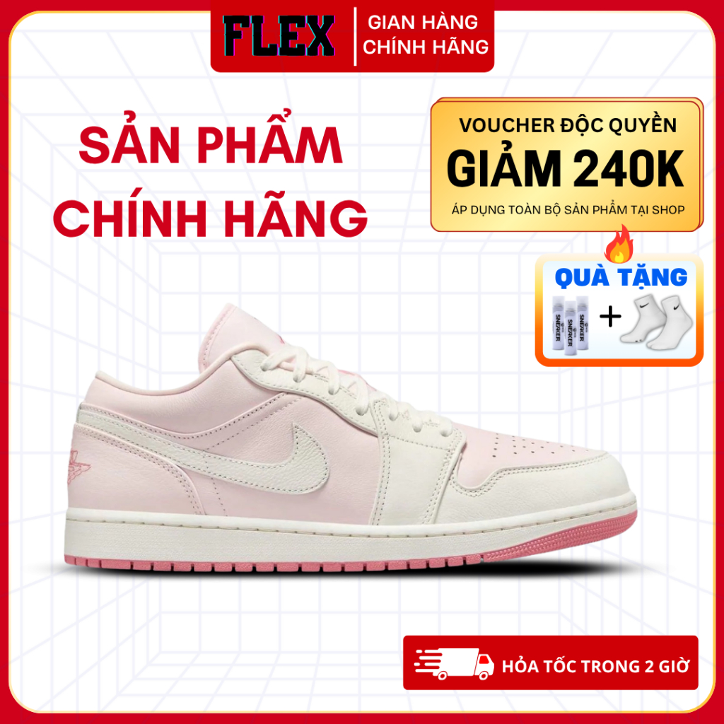 Giày Sneaker Air Jordan 1 ‘Pinka’ IH0823-611 chính hãng cho nữ FLEX SHOES