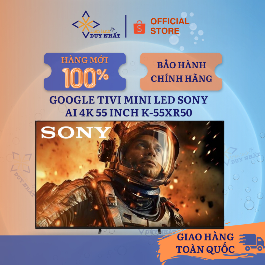 Google Tivi Mini LED Sony AI 4K 55 inch K-55XR50