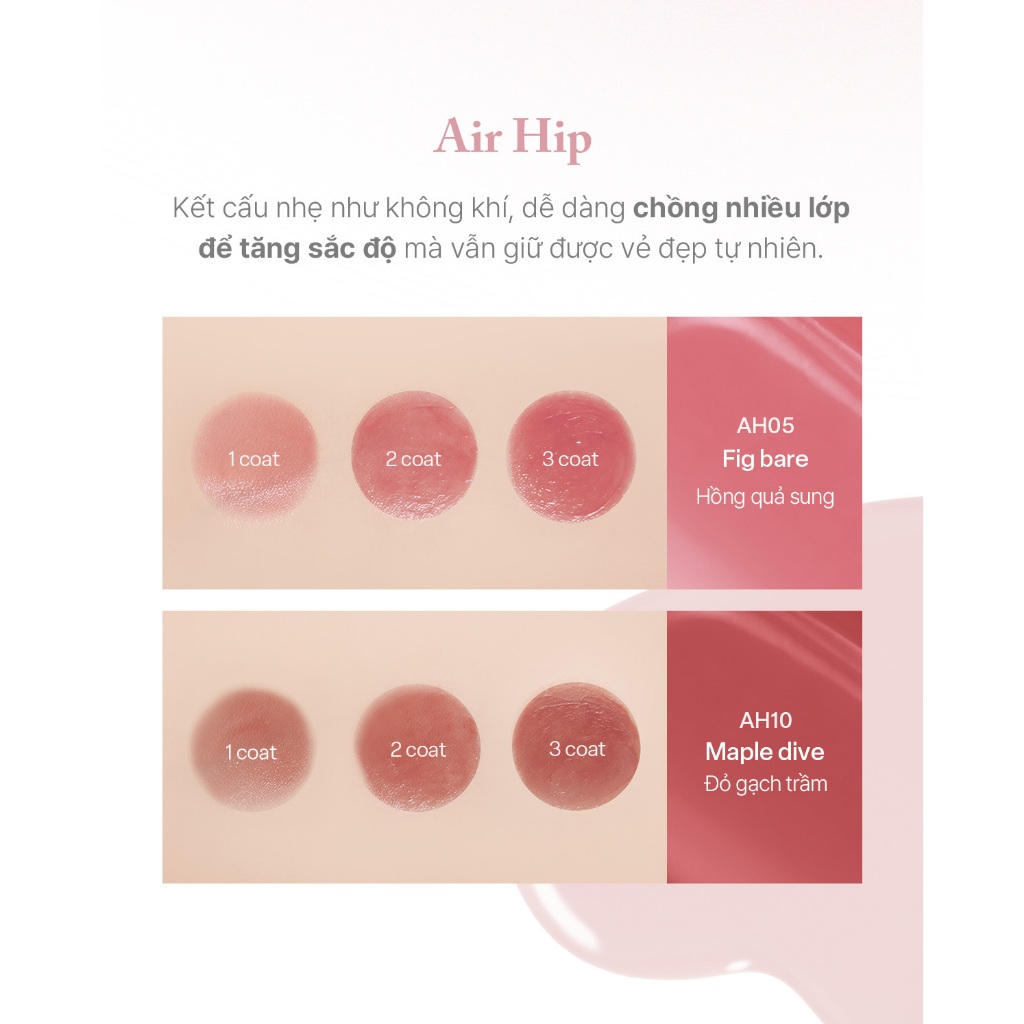 [MỚI] Son Tint Black Rouge Air Hip Glow Tint - 4.2g | BigBuy360 - bigbuy360.vn