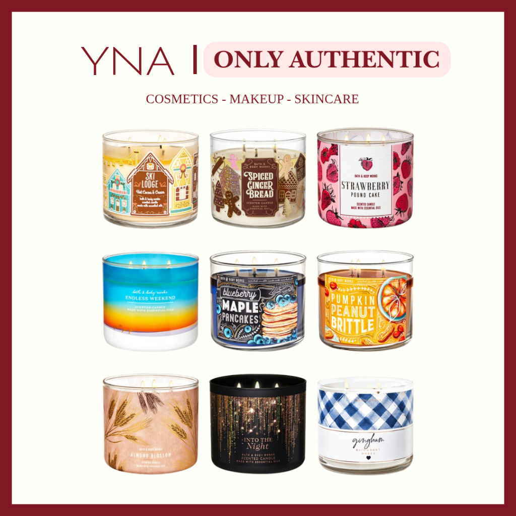 [Sẵn mùi mới] Nến thơm 3 bấc Bath & Body Works 510g