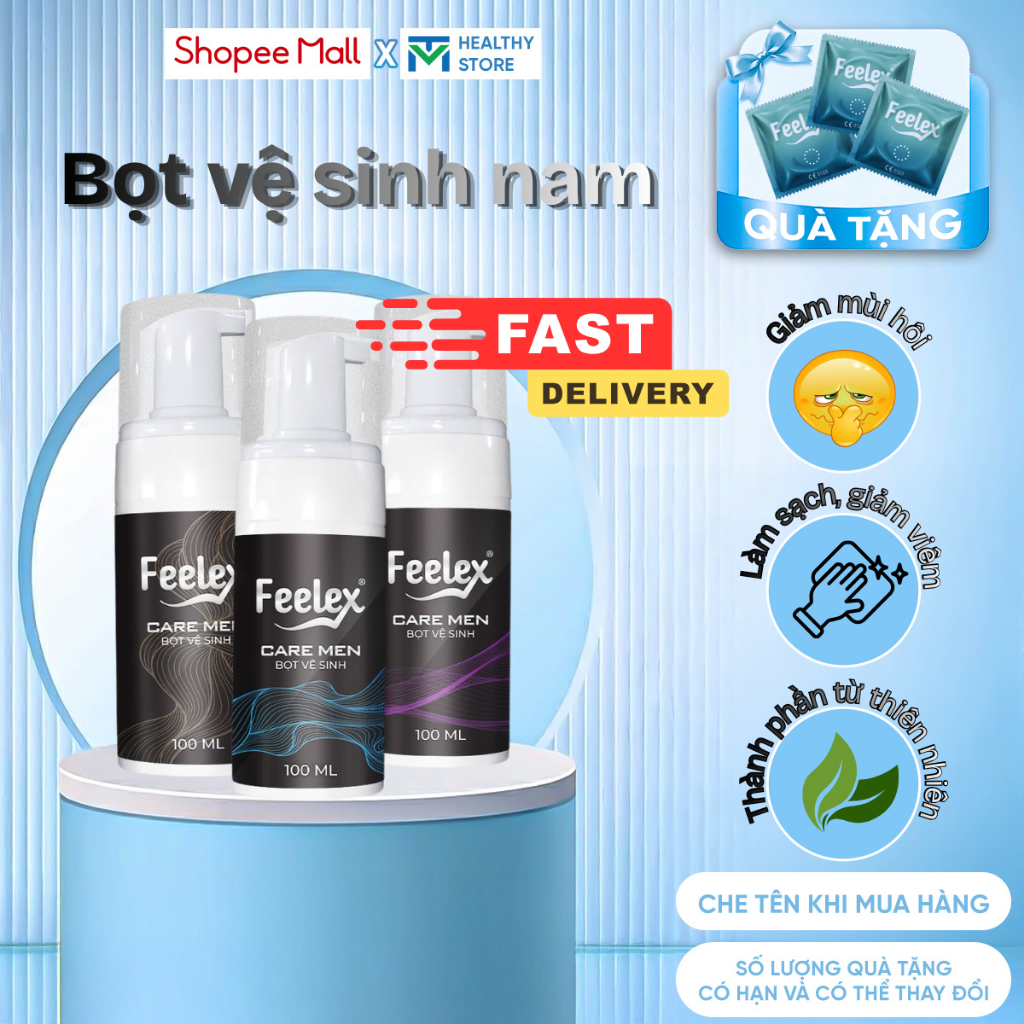 Dung dịch vệ sinh nam Feelex Care Men dạng bọt tuyết 100ml