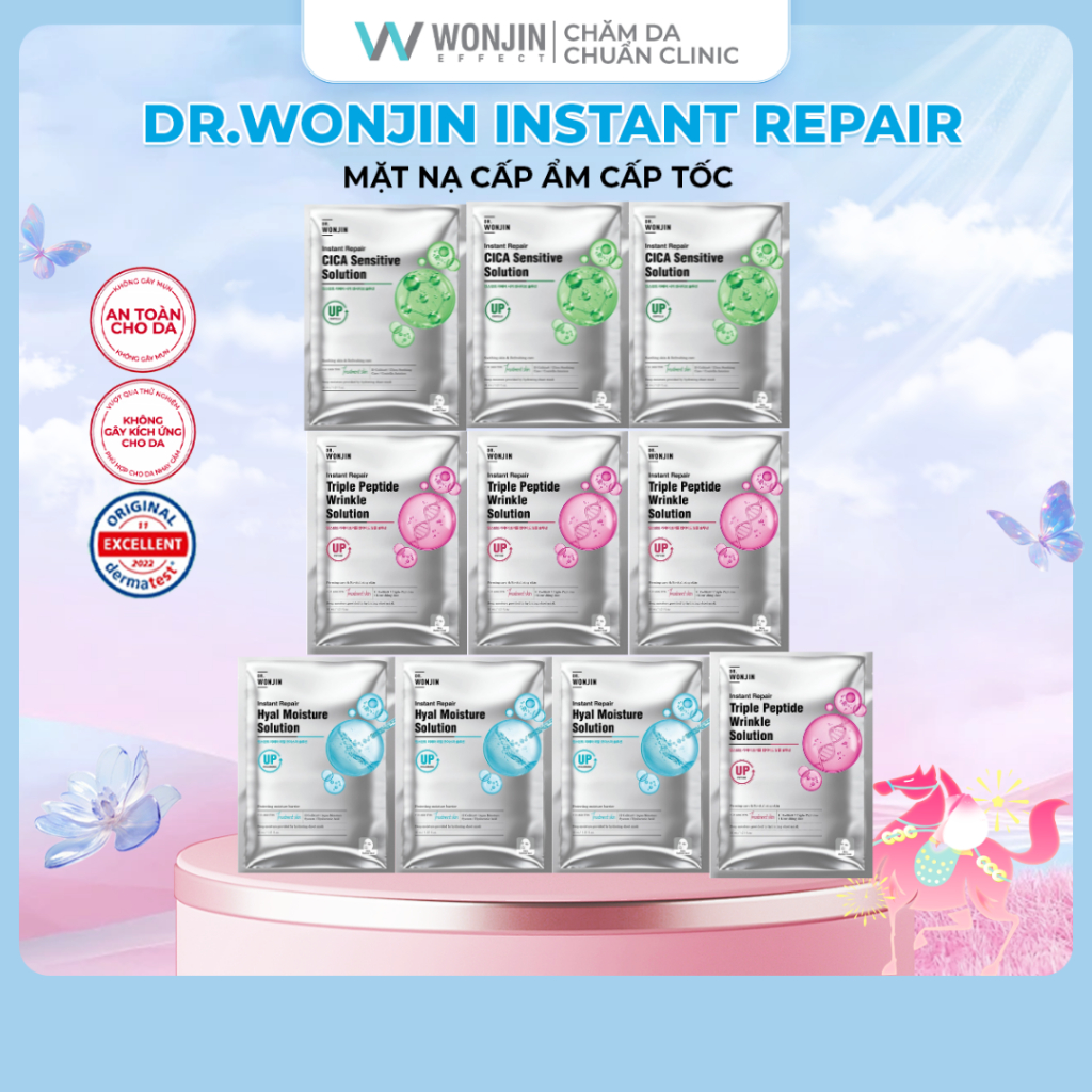 Combo 10 Mặt Nạ Mix DR.WonJin Instant  Repair Solution Mask 30g x10 [B3] [IN]