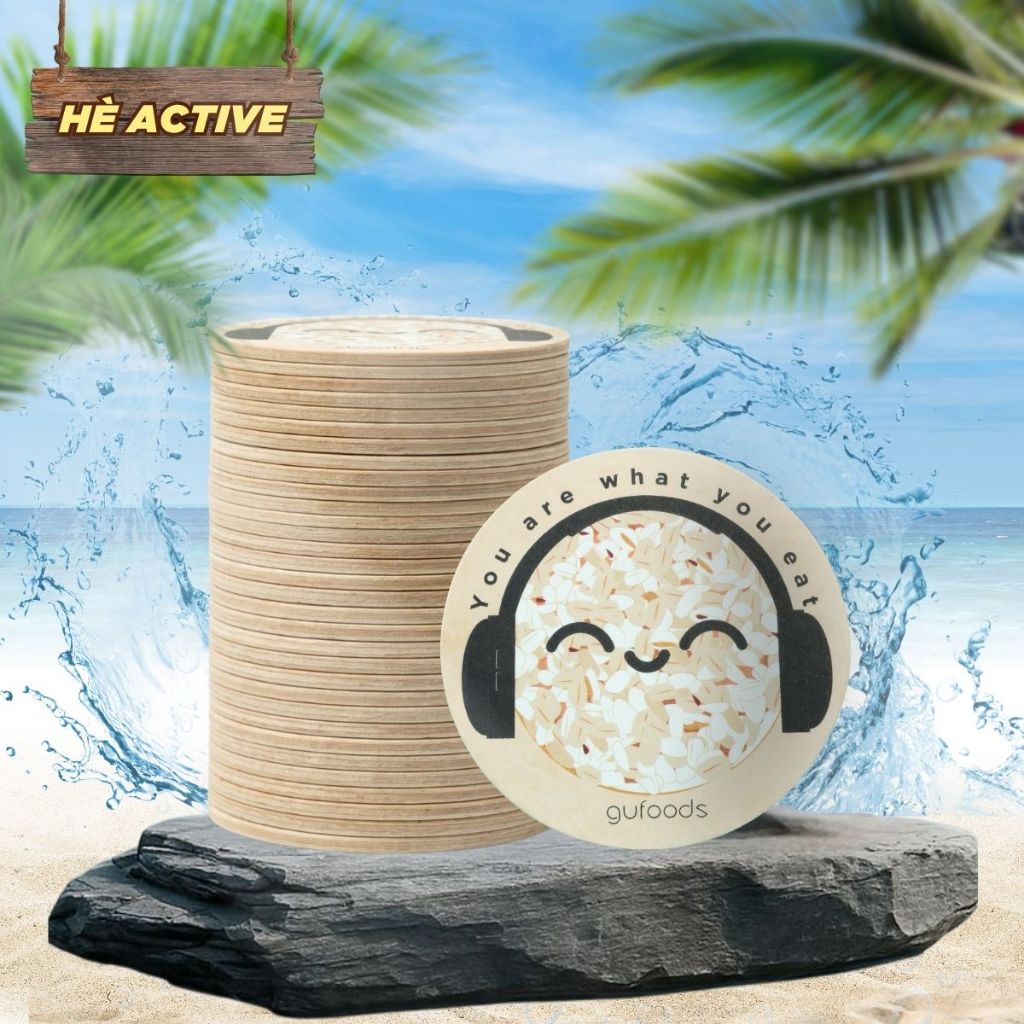 Đế lót ly Lolichill GUfoods - Chất liệu giấy thân thiện môi trường, Tiện lợi, Sống xanh cùng GU