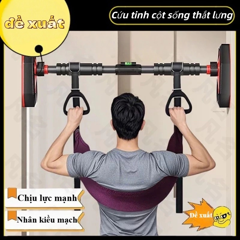 Đai Treo Giãn Cột Sống Không Đau Nách Đệm Êm Dùng Với Xà Đơn, Hỗ Trợ Thoát…